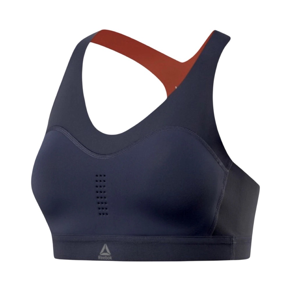 REEBOK Puremove Bra Motion Sense Racerback Navy Blue Sports Bra Womens XS/S NEW‎